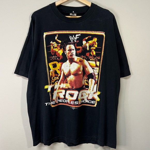 WWE Other - Vintage 1995 The Rock Wrestling Shirt XL